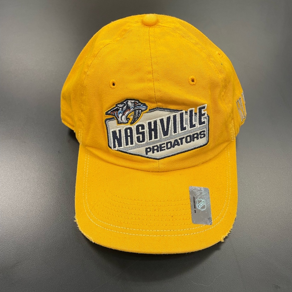 Nashville Predators Distressed Old Time Hockey Yellow Cap